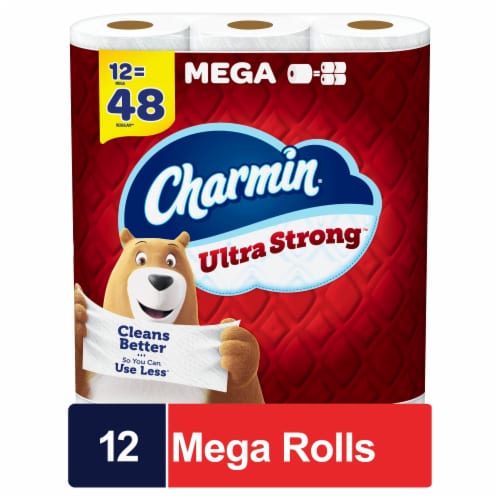 Charmin Ultra Strong Mega Roll Toilet Paper Perspective: front