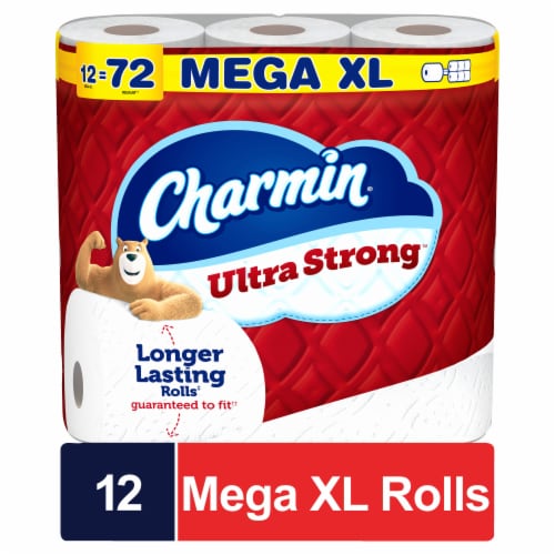 Charmin Ultra Strong Toilet Paper 12 Mega XL Roll Perspective: front