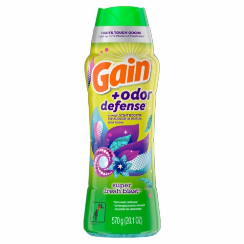 Gain Plus Odor Defense Super Fresh Blast Scent Boosters Perspective: front