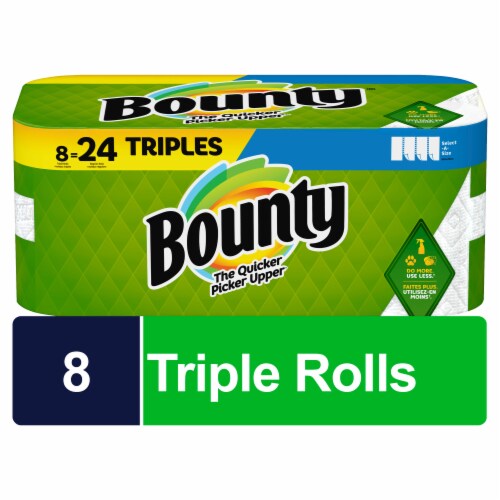 Bounty Select-A-Size Paper Towels Triple Rolls Perspective: front