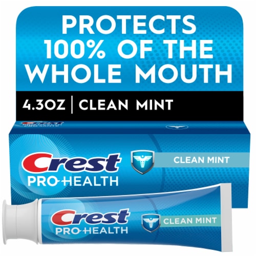 Crest Pro-Health Clean Mint Toothpaste Perspective: front