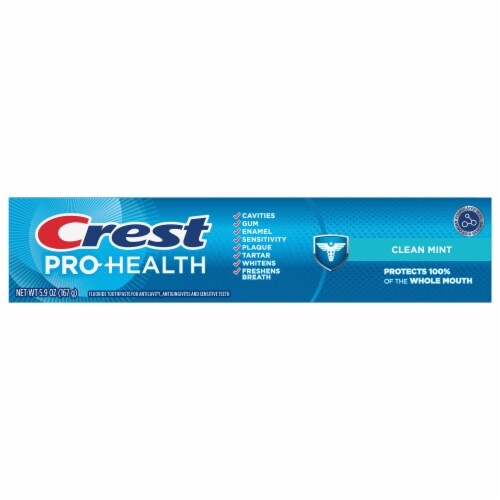 Crest Pro-Health Clean Mint Toothpaste Perspective: front
