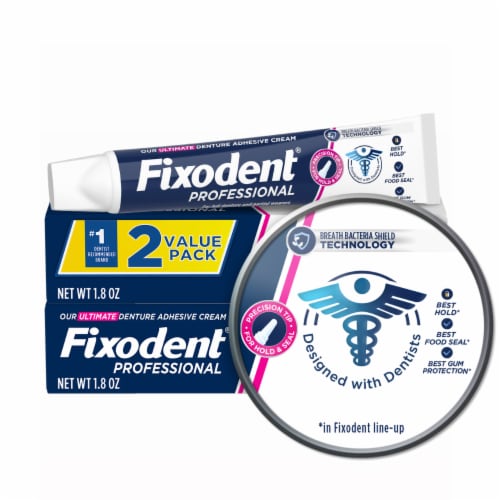 Fixodent Denture Adhesives Cream, Original - 0.75 Oz (Pack of 6)