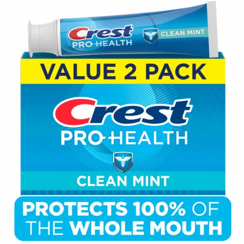 Crest Pro-Health Clean Mint Toothpaste Perspective: front