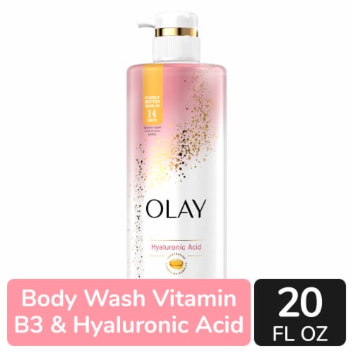 Olay Cleansing & Nourishing Bodywash with Vitamin B3 & Hyaluronic Acid Perspective: front