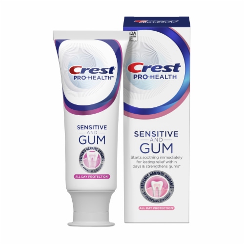 Crest Pro-Health Gum and Sensitivity All Day Protection Toothpaste Perspective: front