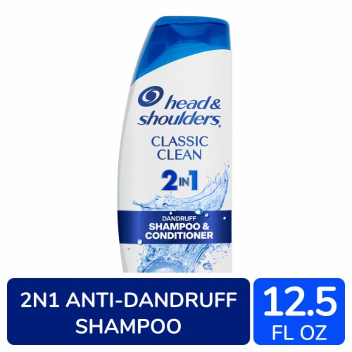 Head and Shoulders 2 in 1 Classic Clean Dandruff Shampoo and Conditioner Perspective: front