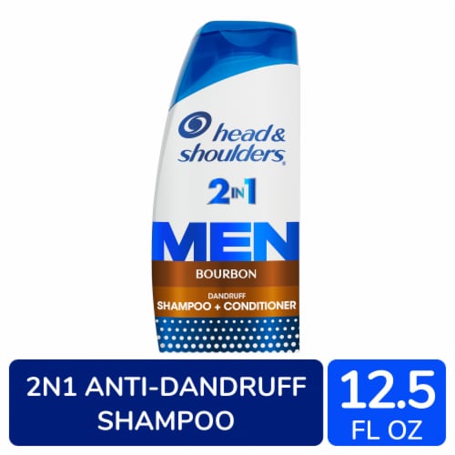 Head and Shoulders 2 in 1 Bourbon Dandruff Shampoo and Conditioner Perspective: front