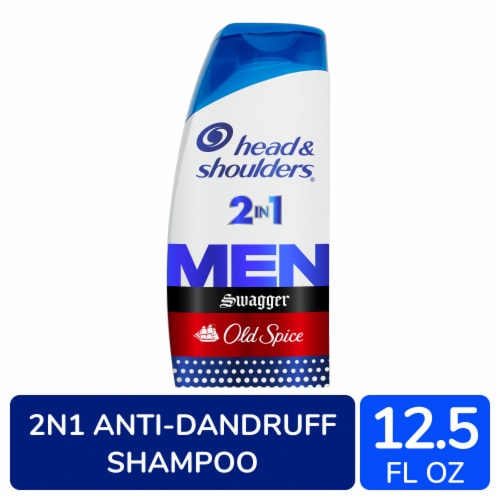 Head & Shoulders Old Spice Swagger Mens 2 in 1 Dandruff Shampoo and Conditioner Perspective: front