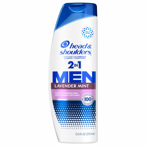 Head & Shoulders® 2-in-1 Lavender Mint Anti-Dandruff Shampoo Perspective: front