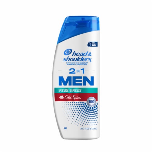 Head & Shoulders Pure Sport Old Spice 2 in 1 Men's Shampoo Perspective: front