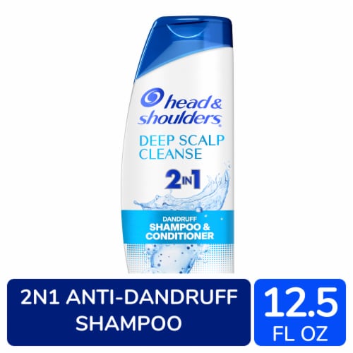 Head and Shoulders 2 in 1 Deep Scalp Cleanse Dandruff Shampoo and Conditioner Perspective: front