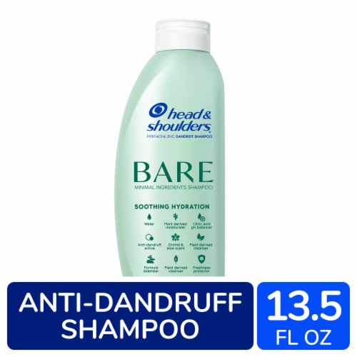 Head & Shoulders Bare Soothing Hydration Dandruff Shampoo Perspective: front