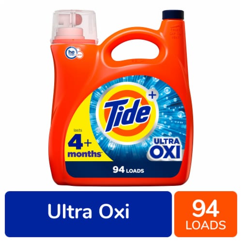 Tide With Ultra Oxi Original Scent Liquid Laundry Detergent Perspective: front