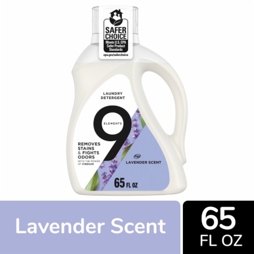9 Elements Laundry Detergent - Liquid Lavender Perspective: front
