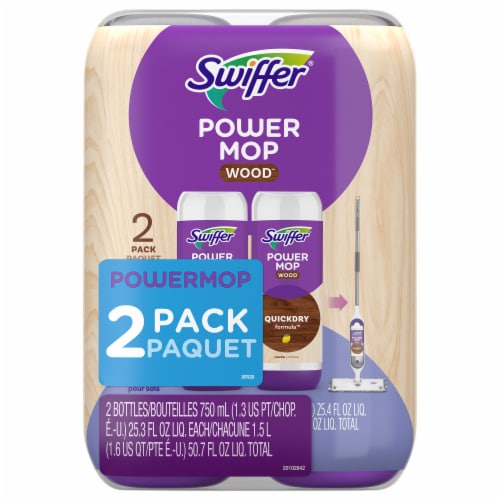 Swiffer® Power Mop Wood Lemon Scented Floor Cleaner Perspective: front