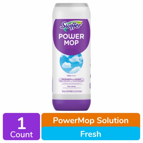 Swiffer PowerMop Floor Cleaning Solution with Fresh Scent Perspective: front