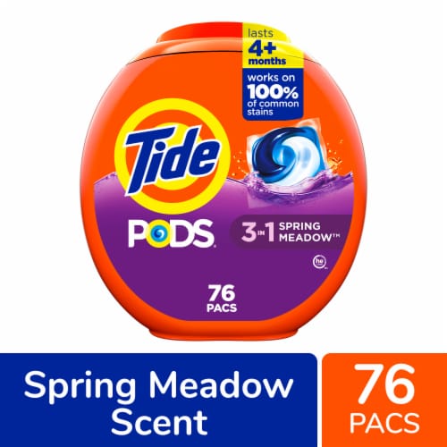 Tide Pods Spring Meadow Laundry Detergent Pods Perspective: front