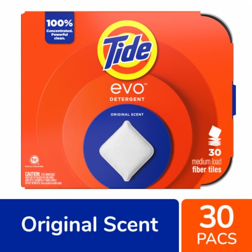 Tide Evo Original Scent Laundry Detergent Sheet Perspective: front