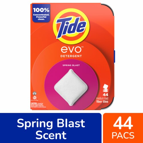 Tide Evo Spring Blast Laundry Detergent Sheet Perspective: front