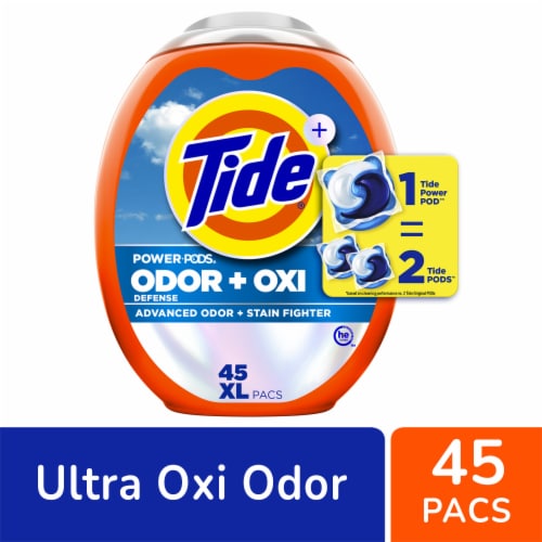 Tide Power PODS with Ultra Oxi Odor Eliminators Liquid Laundry Detergent Pacs