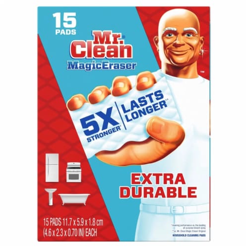 Mr. Clean Magic Eraser Extra Durable Scrubbers 15 Count 1 unit