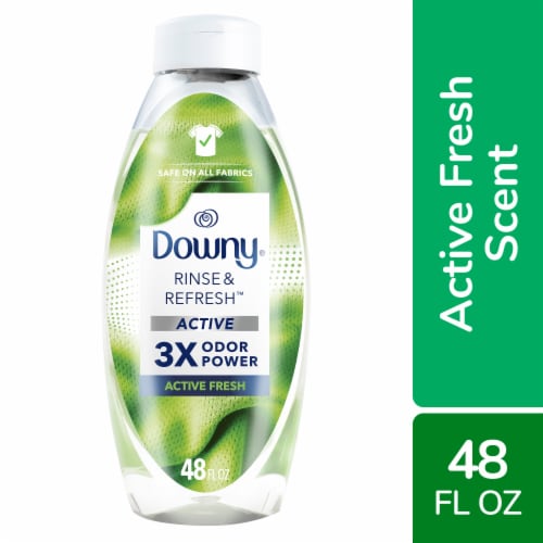 Downy Rinse & Refresh Active Fresh Liquid Fabric Softener Perspective: front