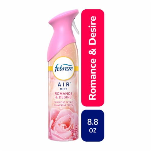 Febreze Air Mist Romance & Desire Mood-Enhancing Home Air Freshener Spray Aerosol Can Perspective: front