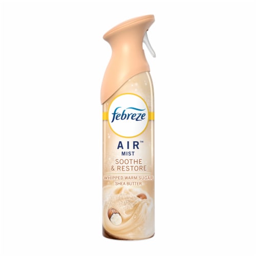 Febreze Air Mist Soothe & Restore Mood-Enhancing Home Air Freshener Spray Aerosol Can Perspective: front
