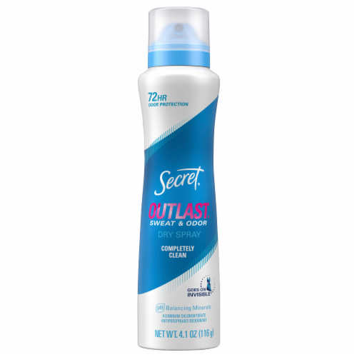 Secret® Outlast Sweat & Odor Dry Spray Antiperspirant Deodorant Perspective: front