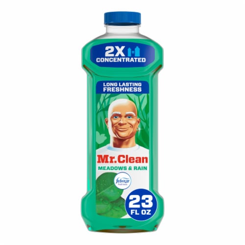 Mr. Clean 2X Concentrated Febreze Meadows & Rain Scent Multi Surface Cleaner Perspective: front