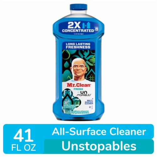 Mr. Clean Liquid Dilute 2X Concentrated Multi-Surface Cleaner Unstopables Fresh Perspective: front