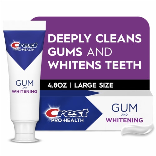 Crest Pro-Health Gum Detoxify Gentle Whitening Anti cavity, Antibacterial Fluoride Toothpaste Perspective: front