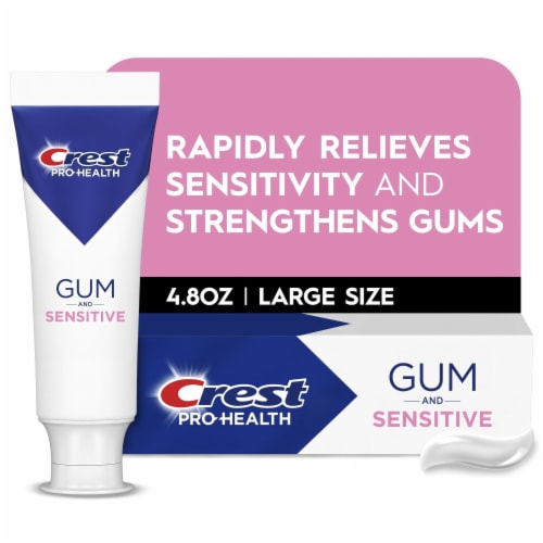 Crest Pro-Health Sensitive and Gum All Day Protection Anti cavity Toothpaste Perspective: front