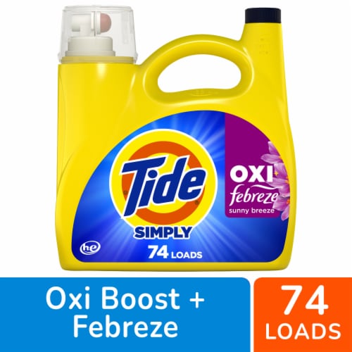Tide Simply Oxi Febreze Liquid Laundry Detergent Perspective: front