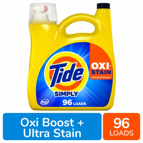 Tide Simply Oxi Boost + Ultra Stain Release, 137 fl oz Perspective: front