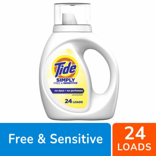 Tide Simply Free & Sensitive Liquid Laundry Detergent Perspective: front