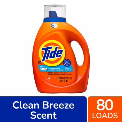 Tide Clean Breeze Liquid Laundry Detergent Perspective: front