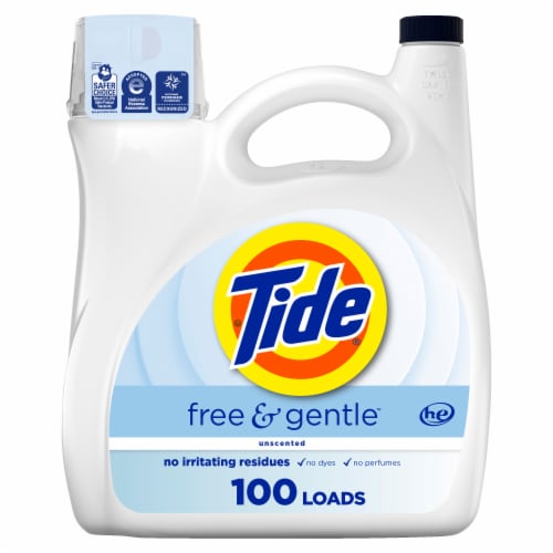Tide Free & Gentle Liquid Laundry Detergent Perspective: front