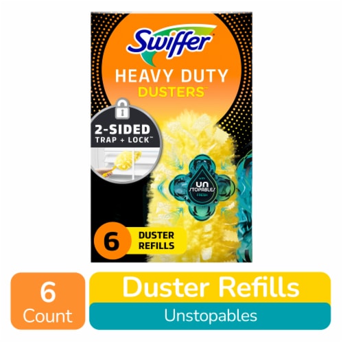 Swiffer Dusters Multi-Surface Heavy Duty Duster Refills, Unstopables Fresh Scent Perspective: front