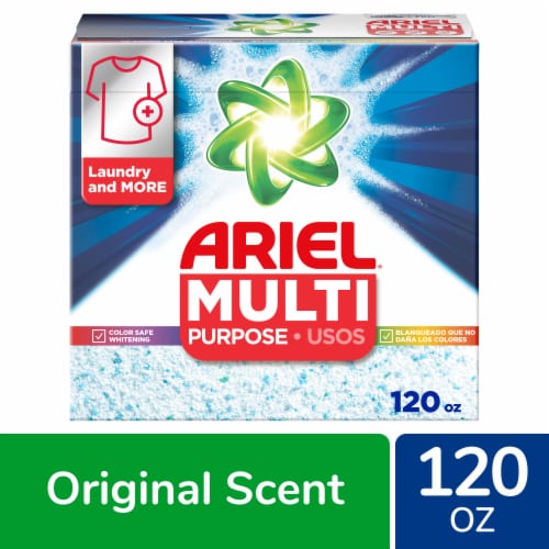 Ariel Original Scent Multi Purpose Powder Laundry Detergent Perspective: front