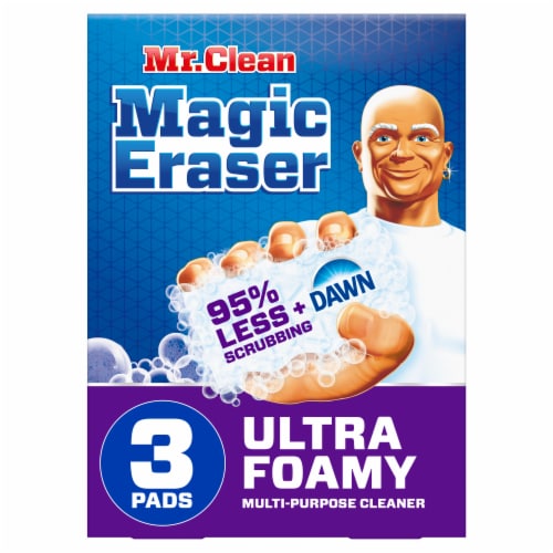 Mr. Clean Magic Eraser Ultra Foamy Multi-Purpose Cleaning Pads Perspective: front