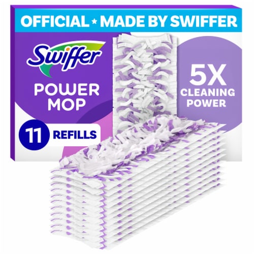 Swiffer PowerMop Multi-Surface Mopping Pad Refills for Floor Cleaning, 11 count Perspective: front