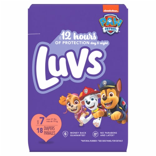 Luvs 12 Hour Protection Baby Diapers Size 7 (over 41 lbs.) Perspective: front