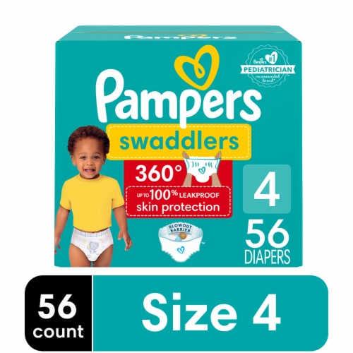 Pampers Swaddlers 360 Pull-On Diapers Size 4 (22-37lbs) Perspective: front