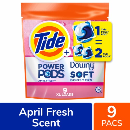 Tide Pods With Downy April Fresh Laundry Detergent Pods Perspective: front