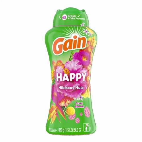Gain® Happy Hibiscus Hula In-Wash Laundry Scent Booster Perspective: front