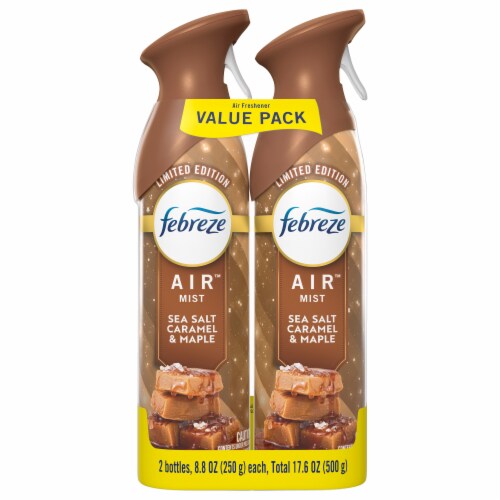 Febreze Air Mist™ Sea Salt Caramel & Maple Odor-Fighting Air Freshener Spray Perspective: front