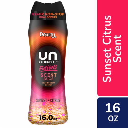 Downy Unstopables Fusions Sunset & Citrus In-Wash Scent Booster Perspective: front