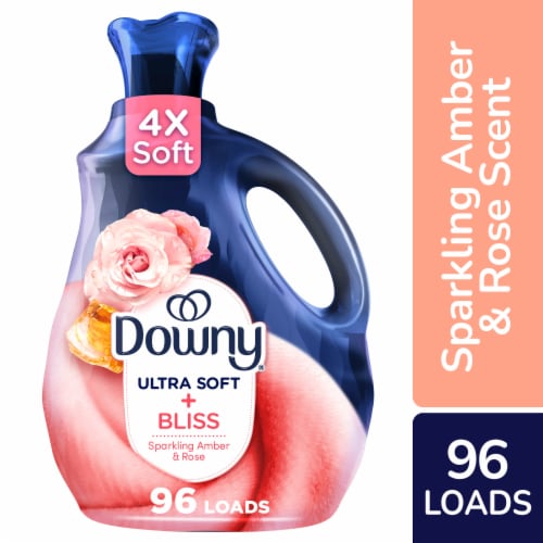 Downy Infusions Sparkling Amber & Rose Bliss Liquid Fabric Softener Fabric Conditioner Perspective: front